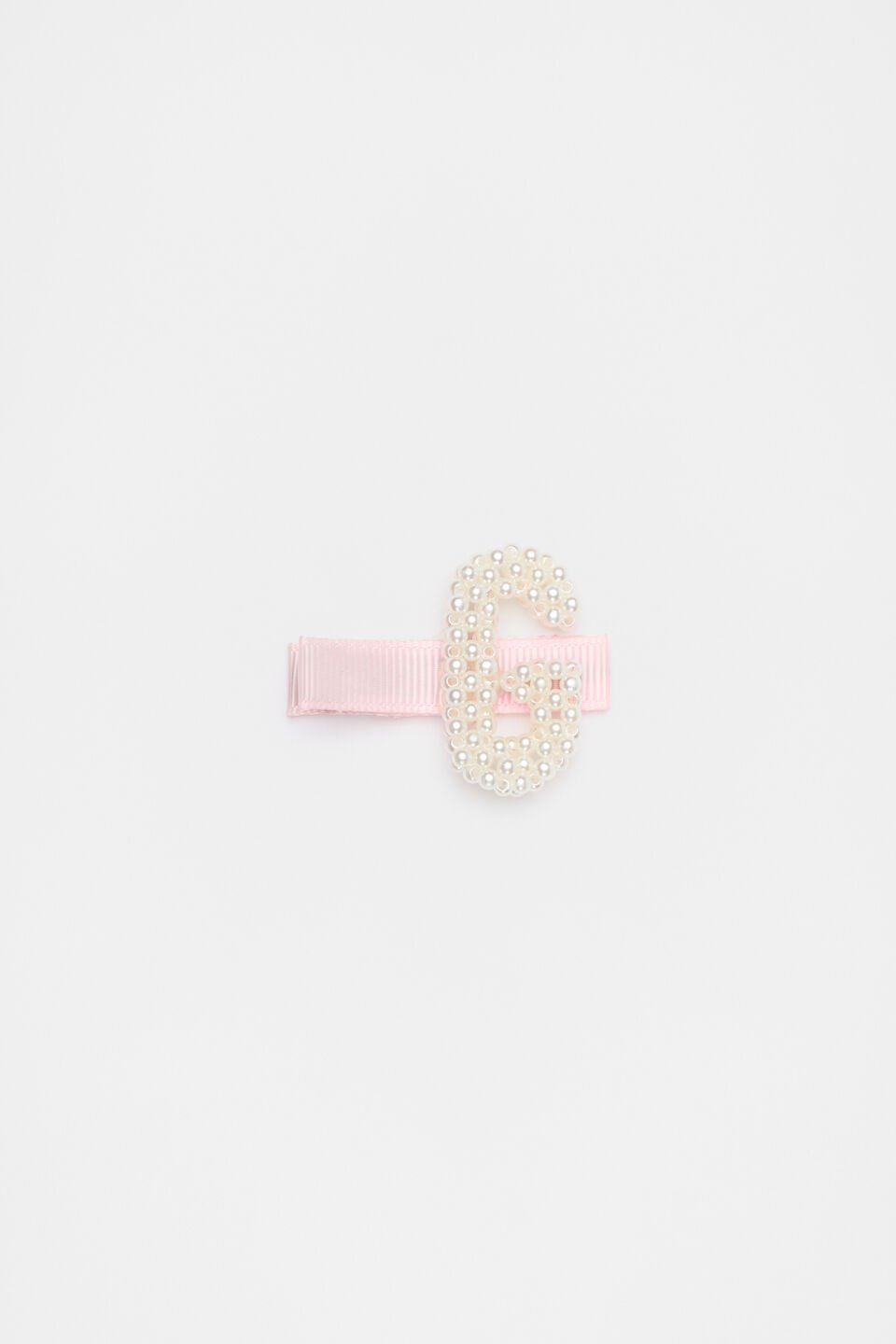 Initial Pearl Duck Clip  G