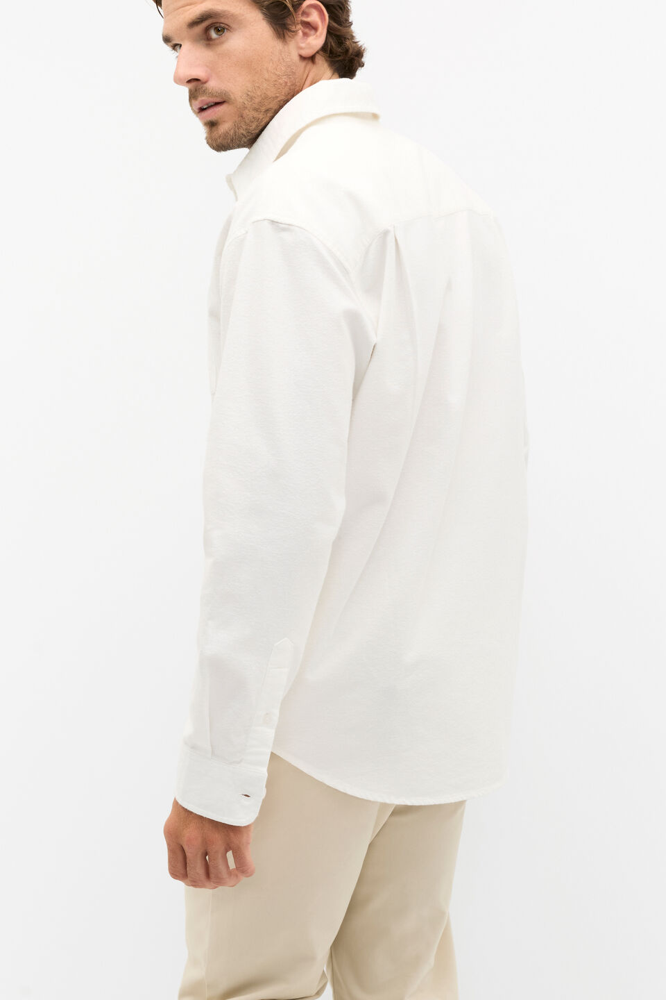 Relaxed Fit Oxford Shirt  Vintage White