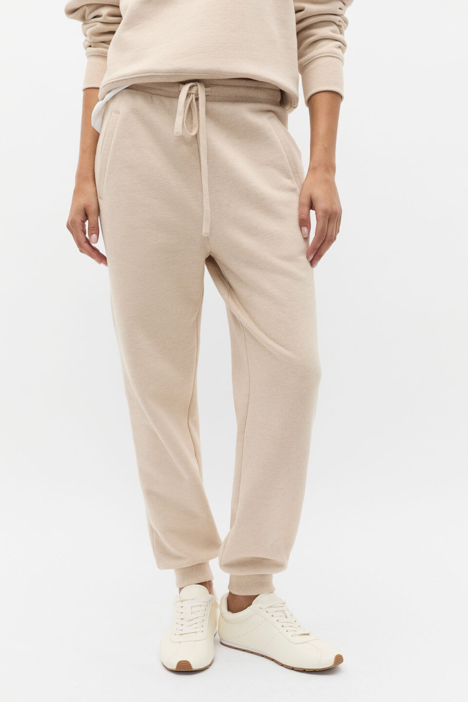 Terry Jogger Pant  Latte Marle