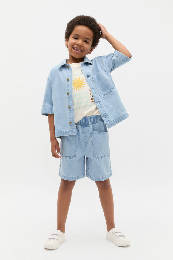 Denim Overshirt  Light Wash  hi-res