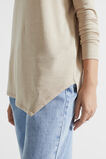 Core Asymmetrical Top  Champagne Beige Marle  hi-res