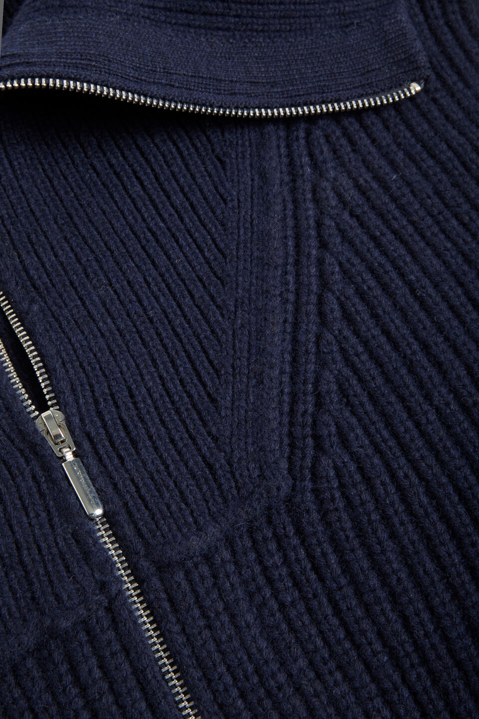 Zip Collar Crop Bib  Midnight Sky