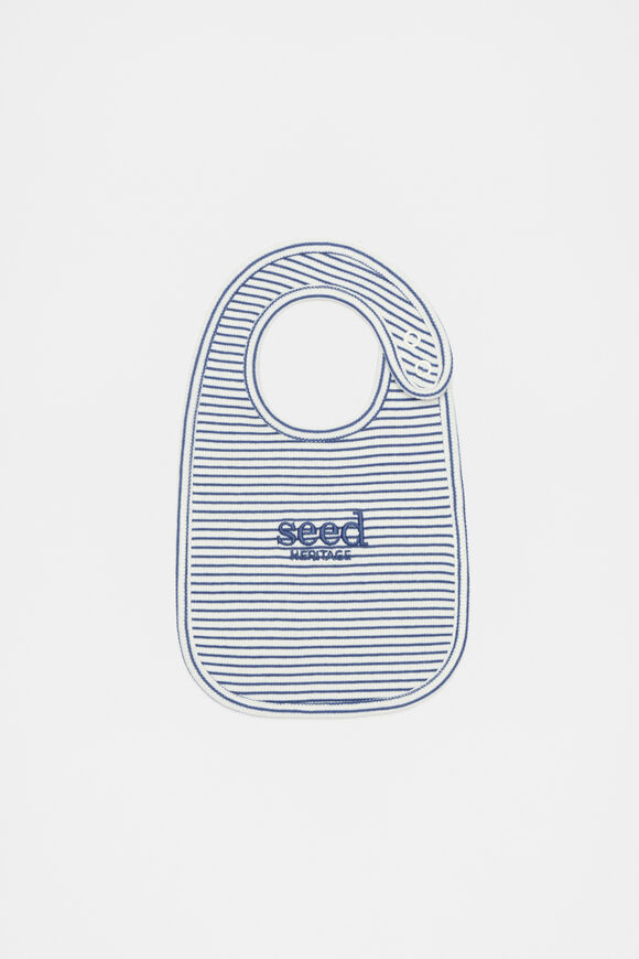 Core Rib Logo Bib  Navy Stripe  hi-res