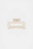 Mini Rectangle Hair Claw  Oat  hi-res