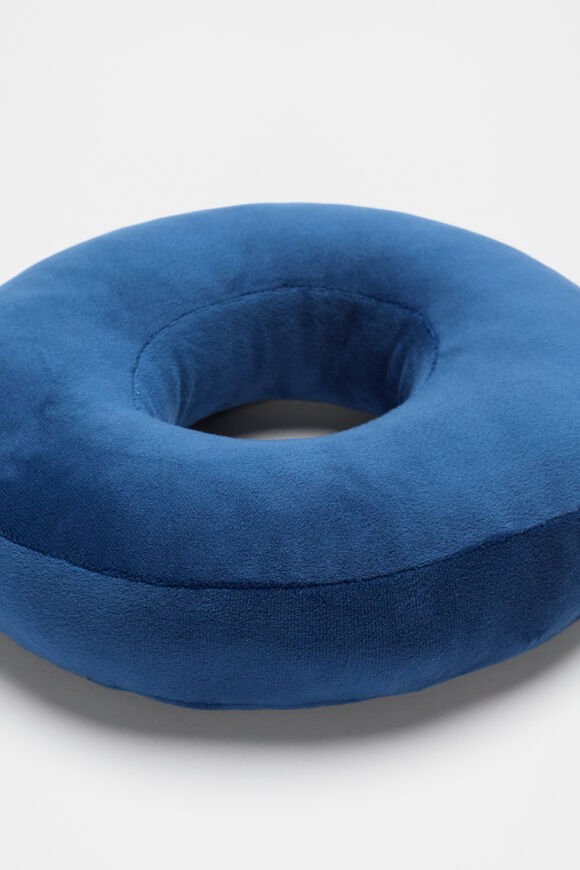 Blue Velvet Initial Cushion  O  hi-res