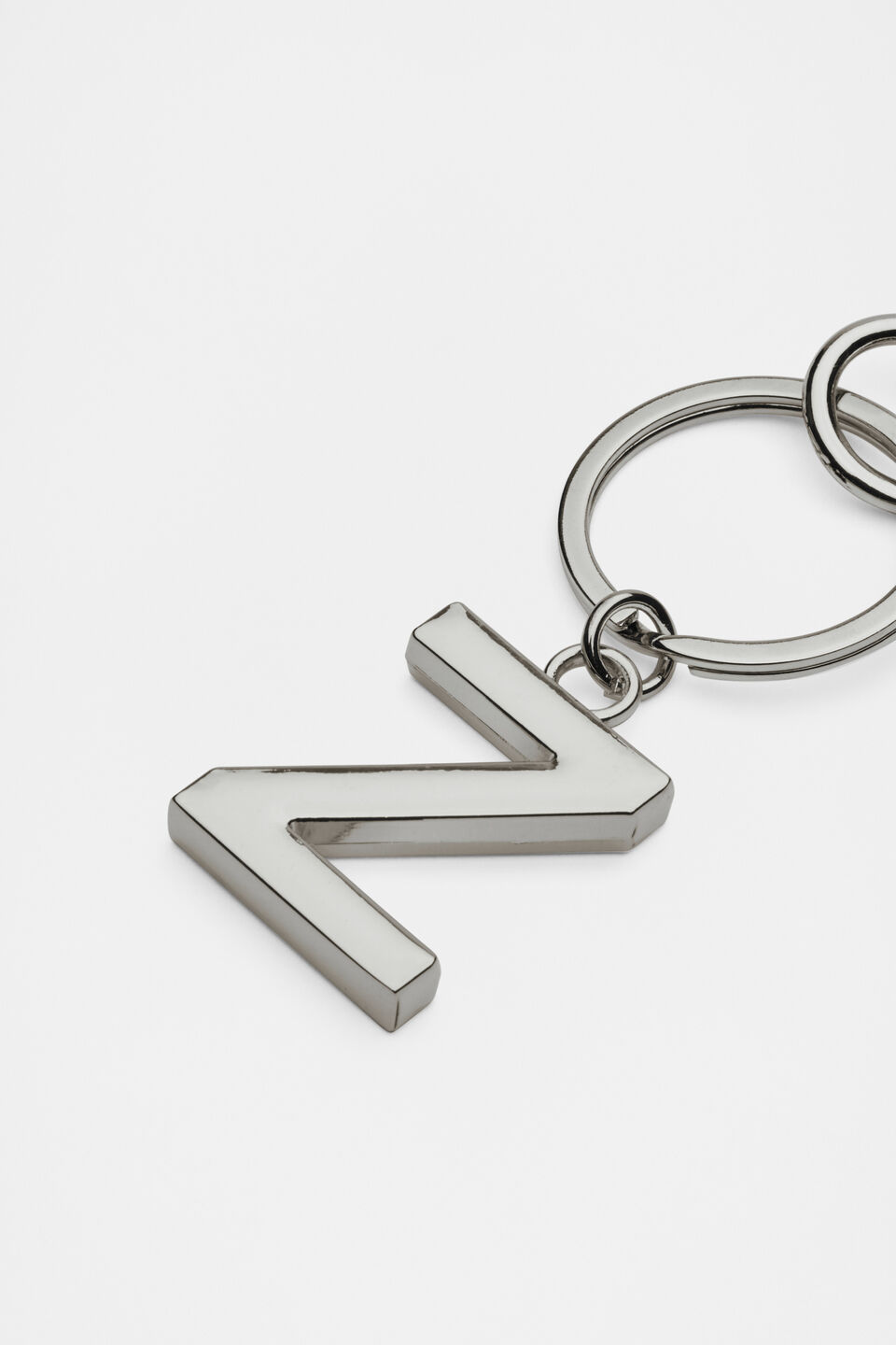 Silver Initials Keyring  Z