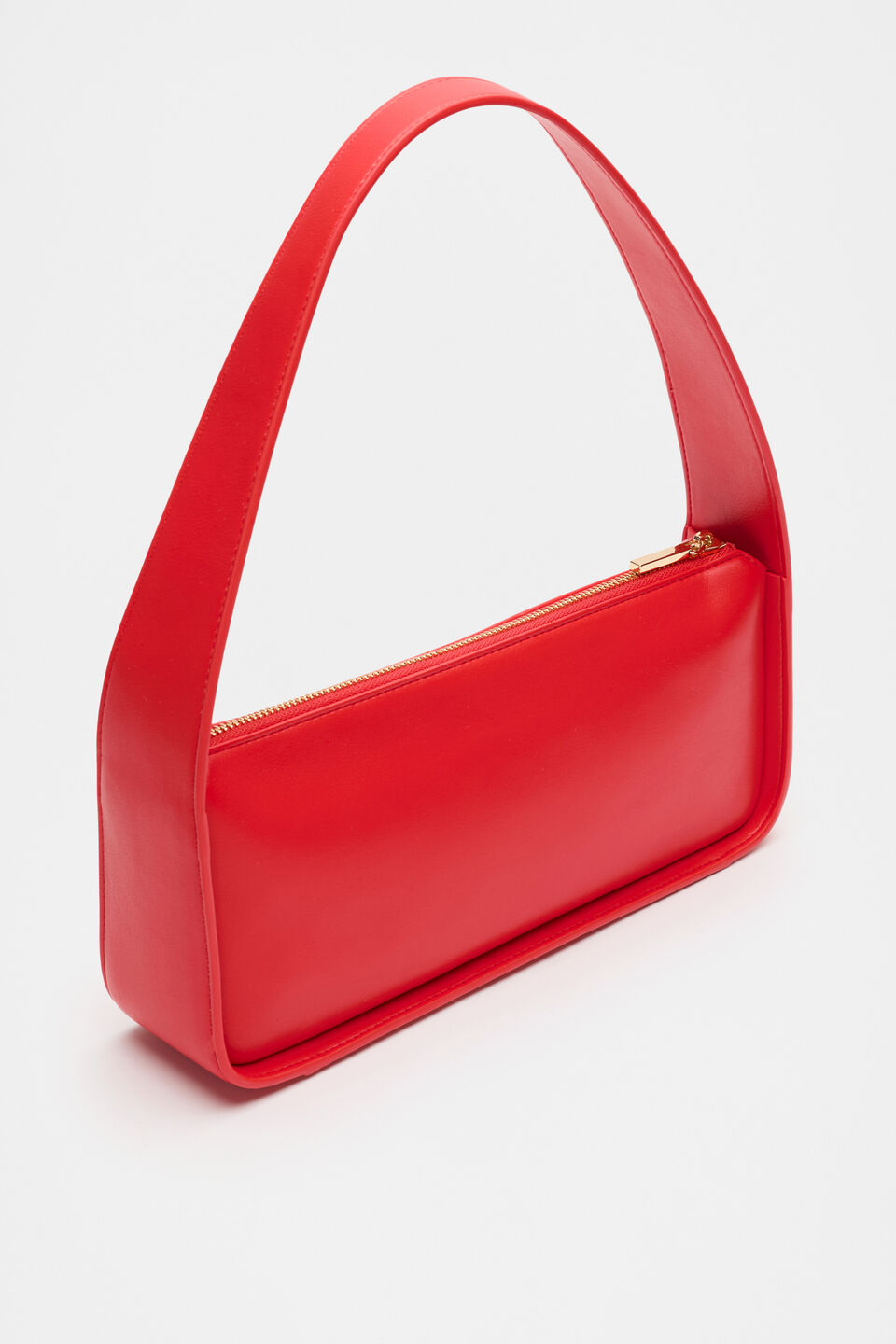 Baguette Shoulder Bag  Electric Crimson