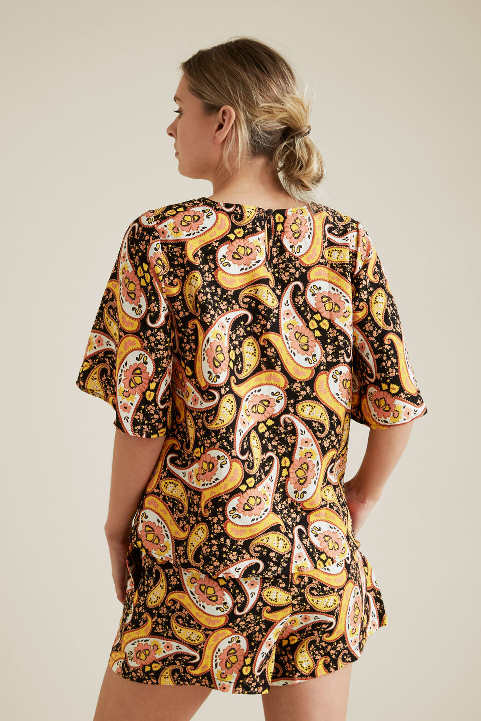 Paisley Flutter Blouse  