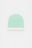 Colourblock Knit Beanie  Mint  hi-res
