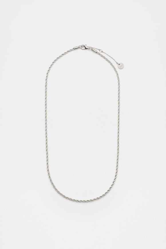 Fine Rope Necklace  Silver  hi-res