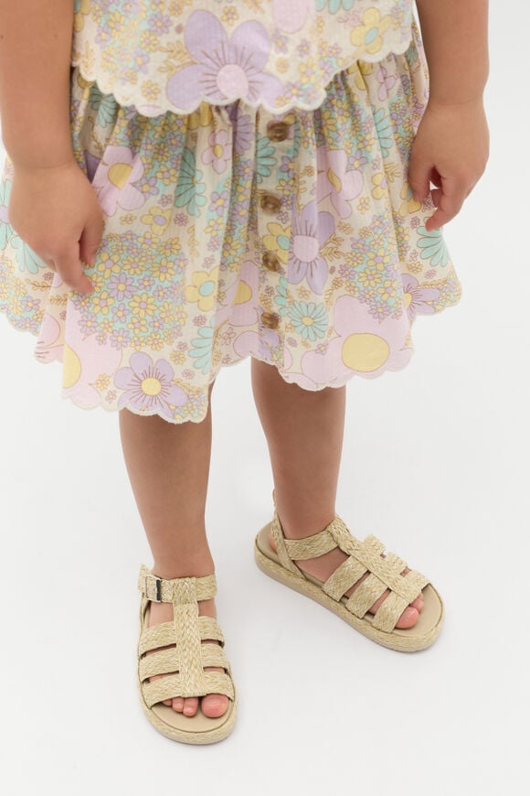 Woven Cage Sandal  Natural  hi-res