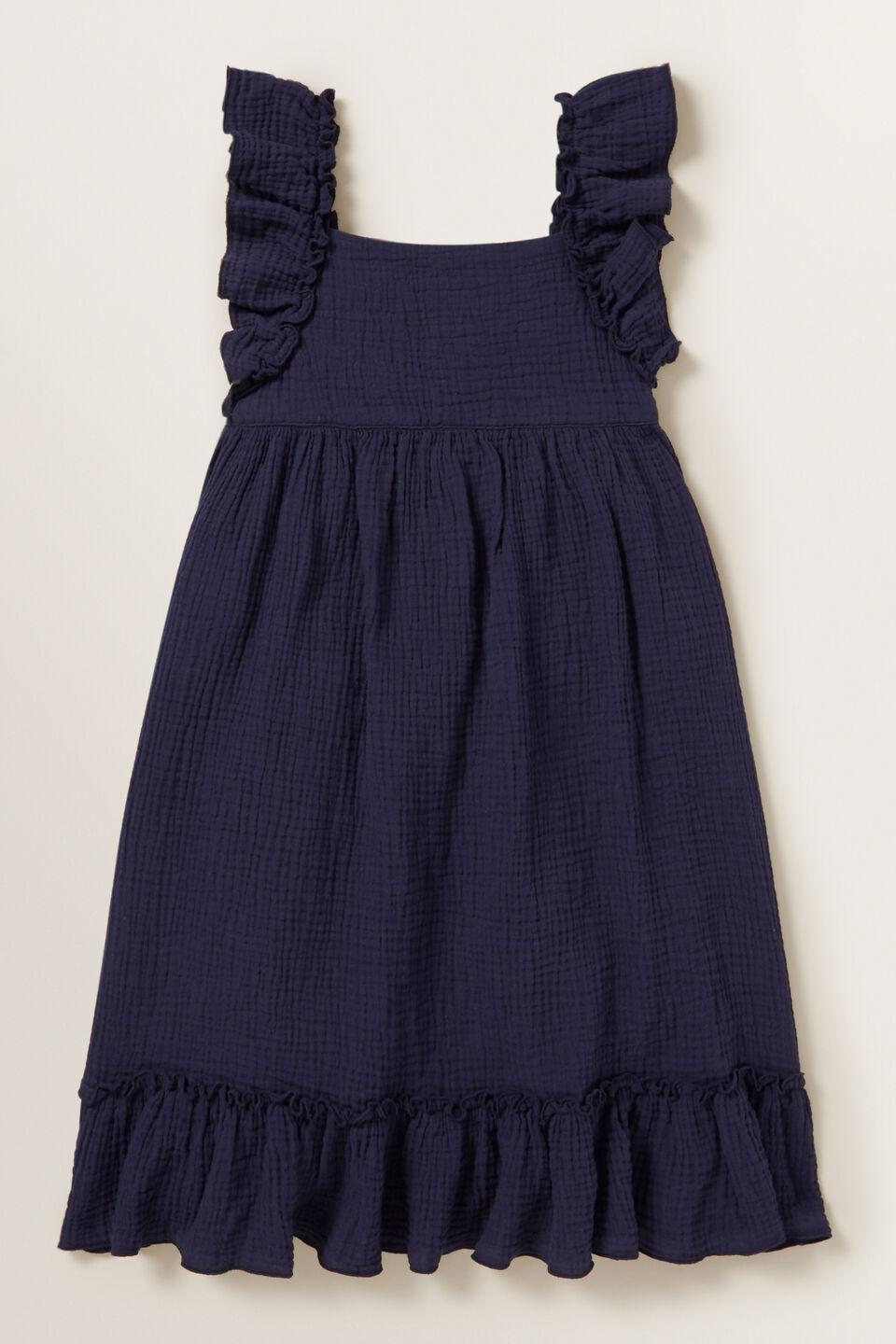 Cheesecloth Frill Dress  