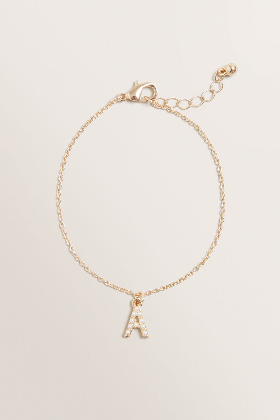 Initial Pearl Bracelet  