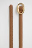 Carmen Oval Buckle Belt  Tan  hi-res