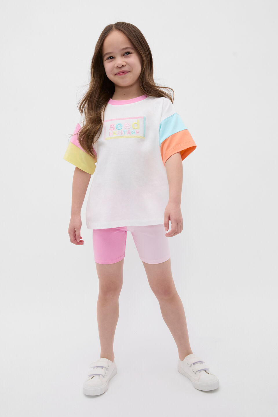 Colourblock Bike Short  Multi