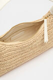 Raffia Shoulder Bag  Cream  hi-res