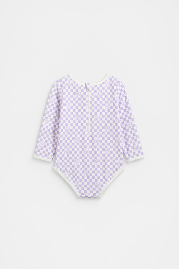 Check Logo Rashsuit  Lavender  hi-res