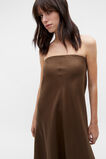 Core Linen Strapless Maxi Dress  Dark Praline  hi-res