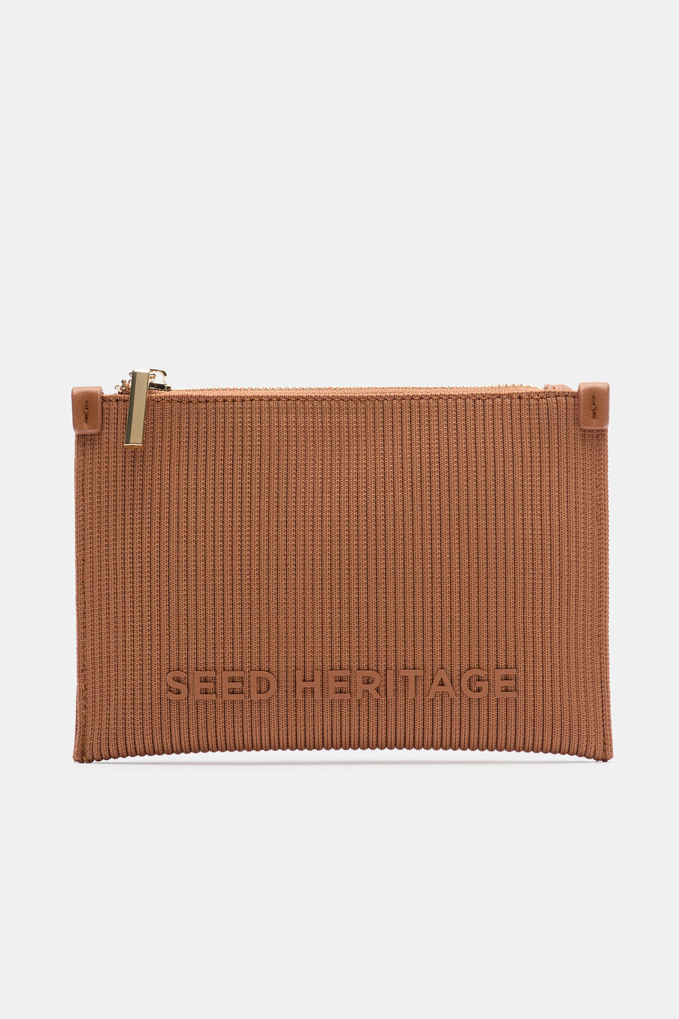 Knit Zip Purse  Copper
