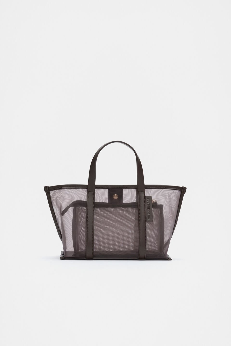 Mesh Mini Tote  Chocolate