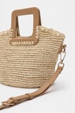 Mini Raffia Crossbody Bag  Caramel  hi-res
