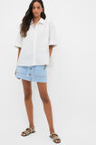 Poplin Pleat Detail Shirt  Whisper White  hi-res