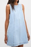 Denim Swing Mini Dress  Glacial Blue Wash  hi-res