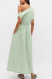 Linen Off Shoulder Maxi Dress  Eucalyptus  hi-res