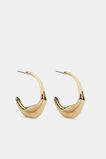 Oval Hoop Earring  Gold  hi-res