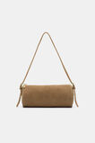 Suede Pouch Shoulder Bag  Toffee  hi-res