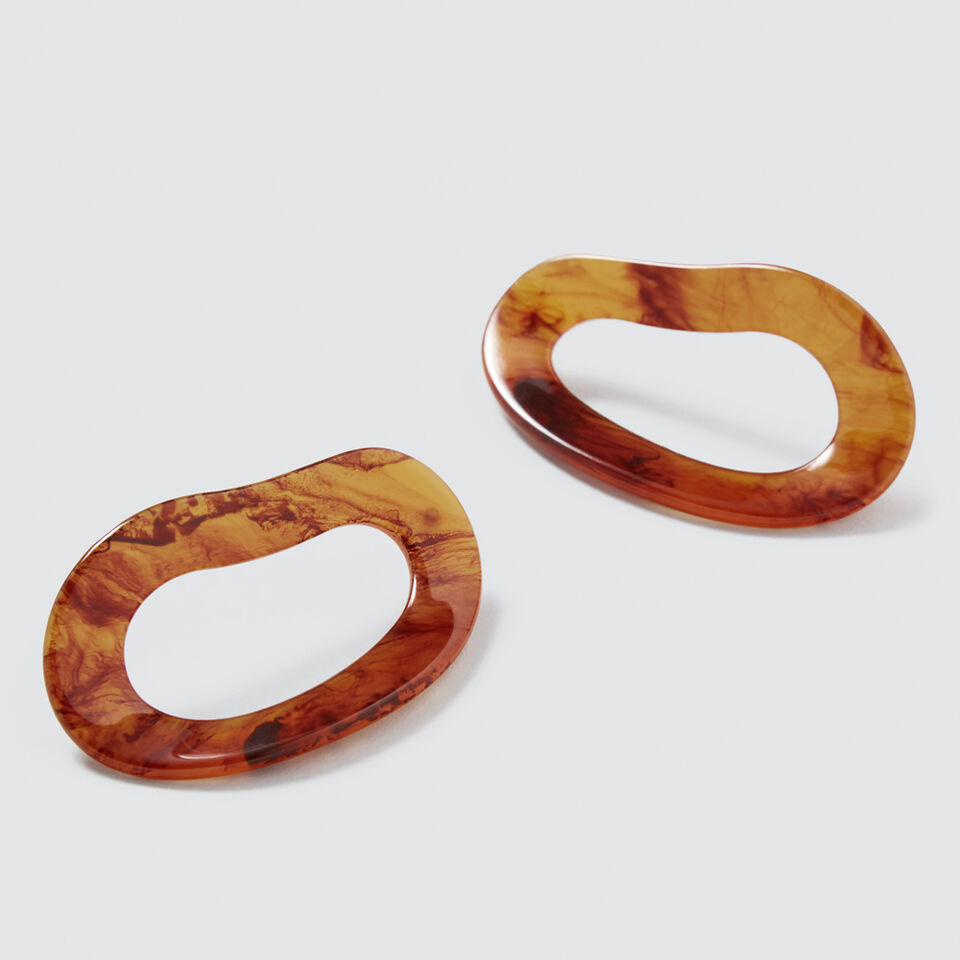 Moulded Tort Earrings  