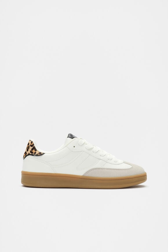 Classic Retro Trainer  White Ocelot  hi-res