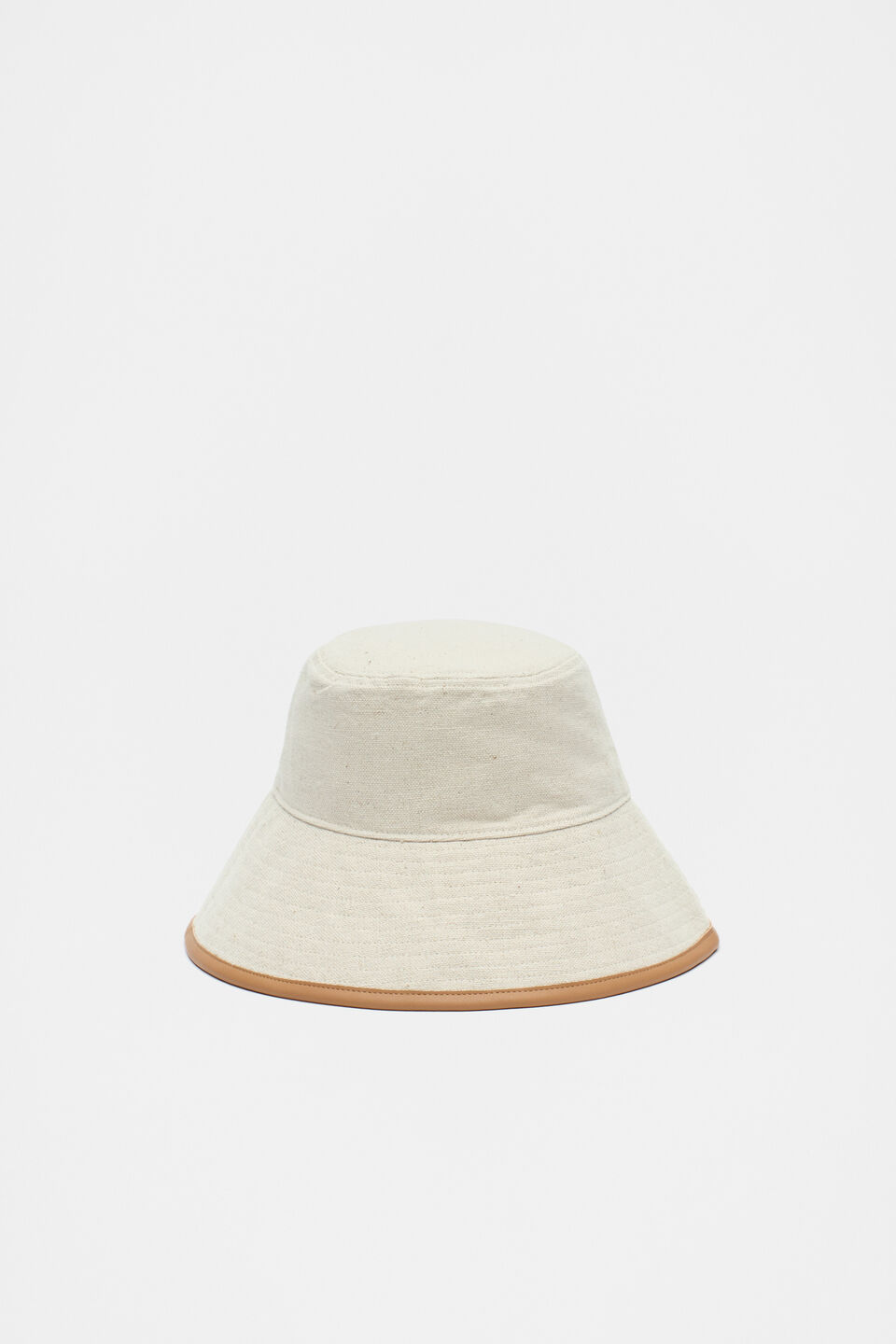 Trim Detail Bucket Hat  Natural