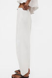Linen Barrel Leg Elasticated Pant  Whisper White  hi-res