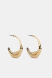 Oval Hoop Earring  Gold  hi-res