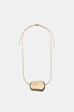 Adjustable Pendant Necklace  Gold  hi-res