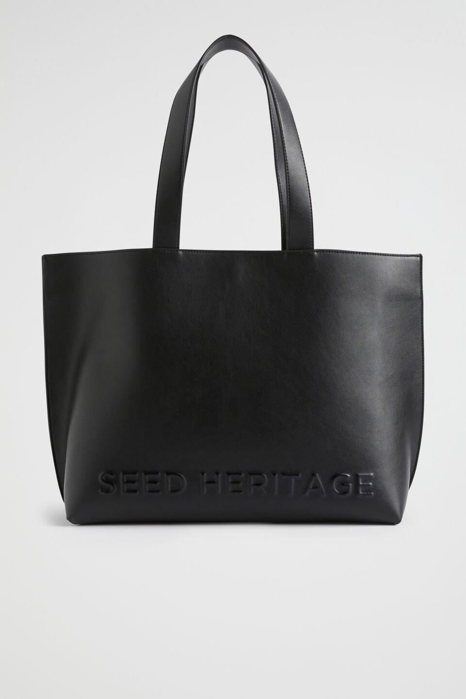 Logo Detail Tote  True Black