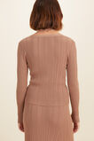 Rib Cardigan  Acorn Brown  hi-res