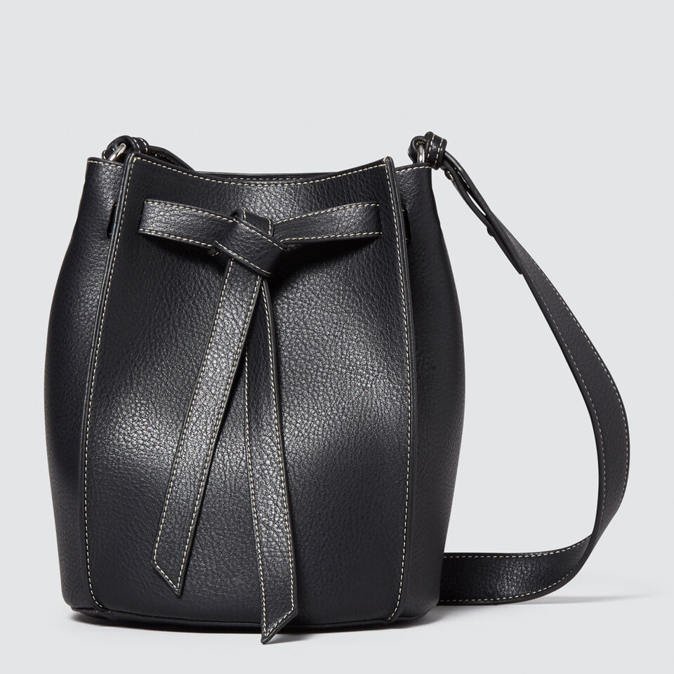 Knot Closure Bucket Bag  