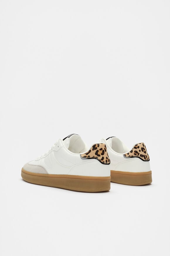 Classic Retro Trainer  White Ocelot  hi-res