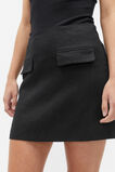 Core Linen Mini Skirt  Black  hi-res