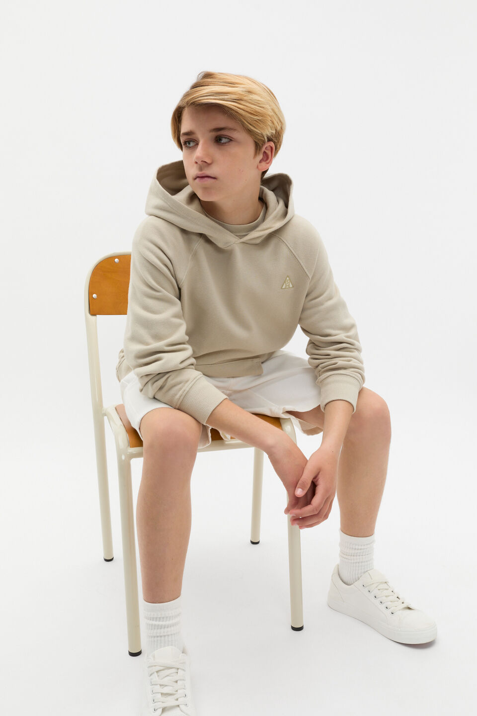 Garment Dye Hoodie  Cool Stone