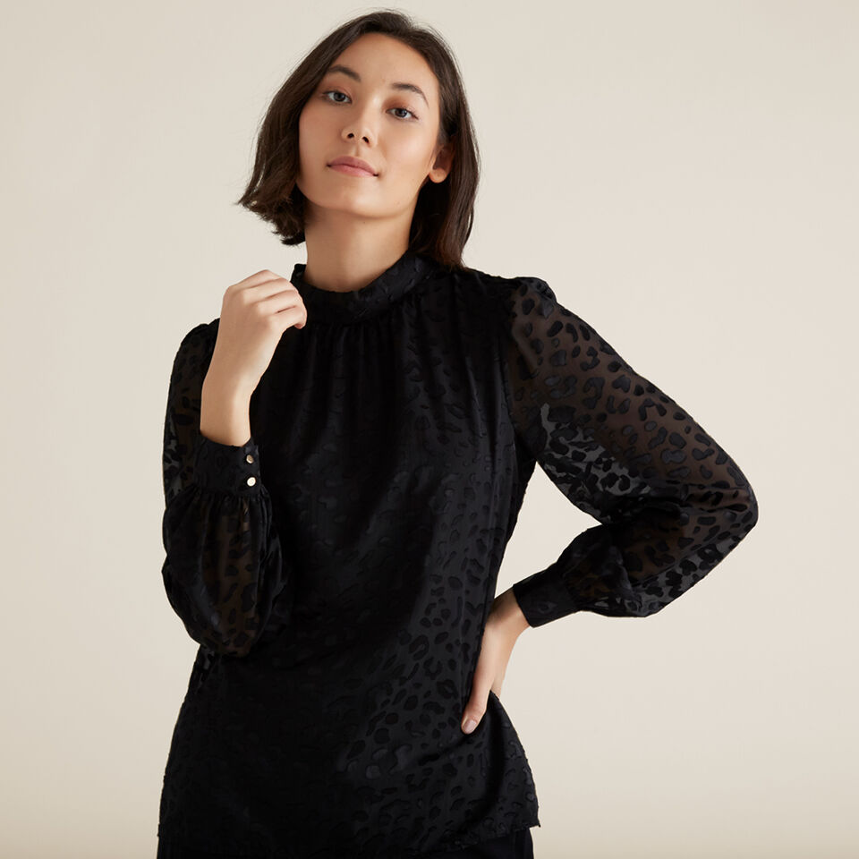 Animal Devore Blouse  