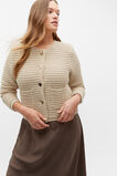 Crochet Knit Cardigan  Sandshell Marle  hi-res