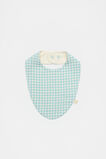 Gingham Dribble Bib  Seaspray  hi-res
