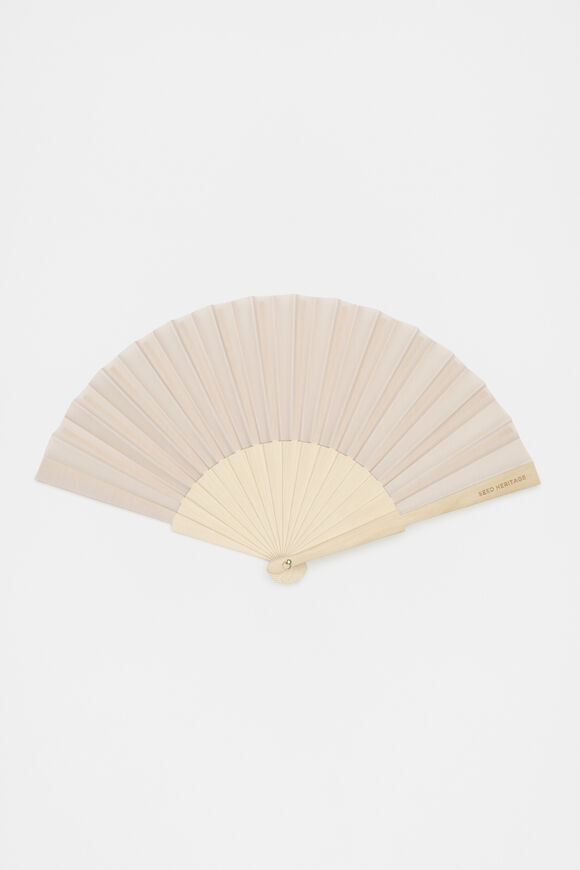 Seed Hand Fan  Ecru  hi-res