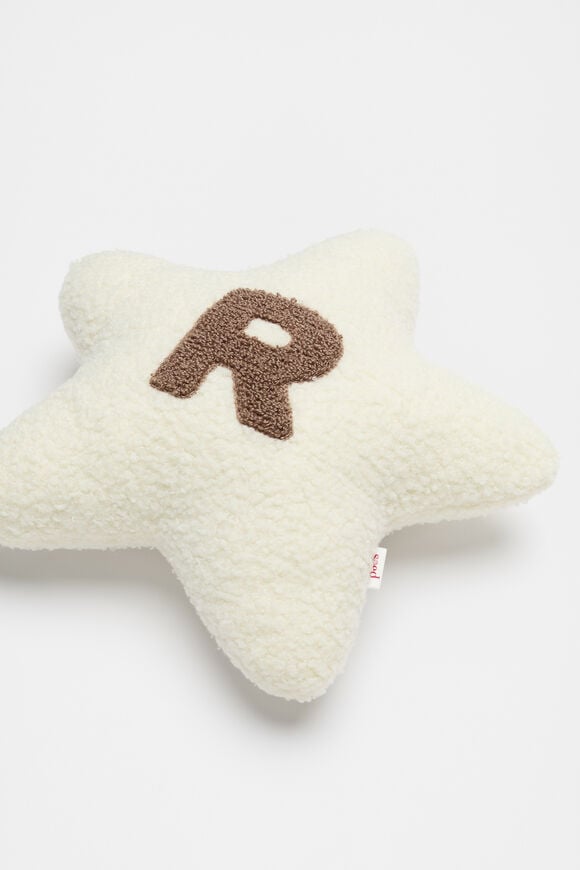 Star Initial Cushion  R  hi-res