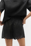 Scallop Broderie Short  Black  hi-res