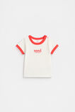 Core Rib Logo Tee  Strawberry Red  hi-res