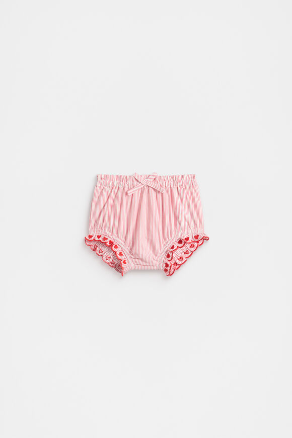 Stripe Scallop Bloomer  Strawberry Red  hi-res